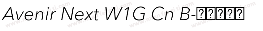 Avenir Next W1G Cn B字体转换